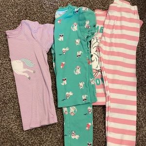 5 piece Carters size 6 Pajamas